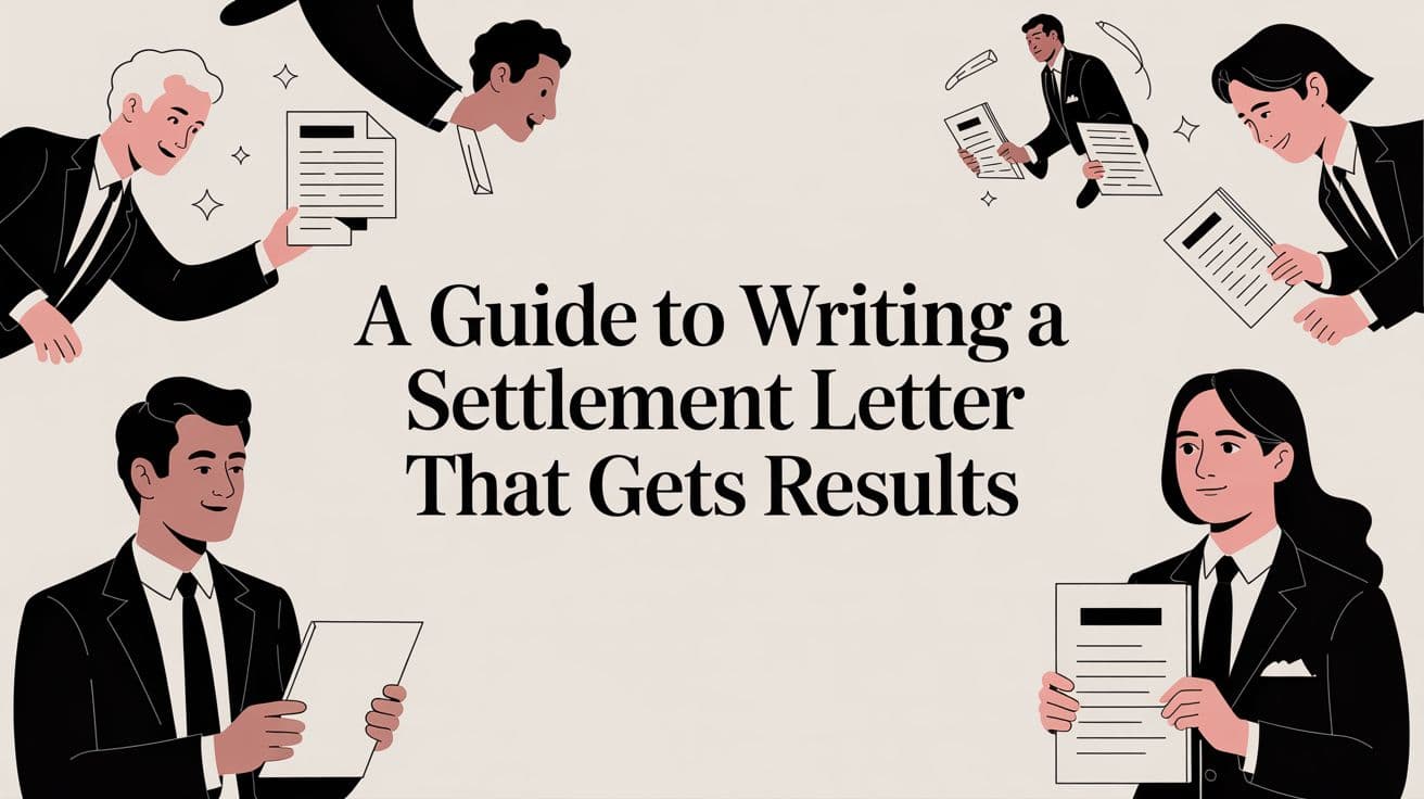 A Guide to Writing a Settlement Letter That Gets Results