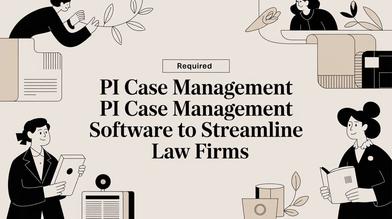 Pi Case Management Software: pi case management software to streamline law firms