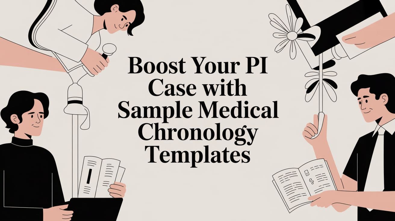 Boost Your PI Case with sample medical chronology templates