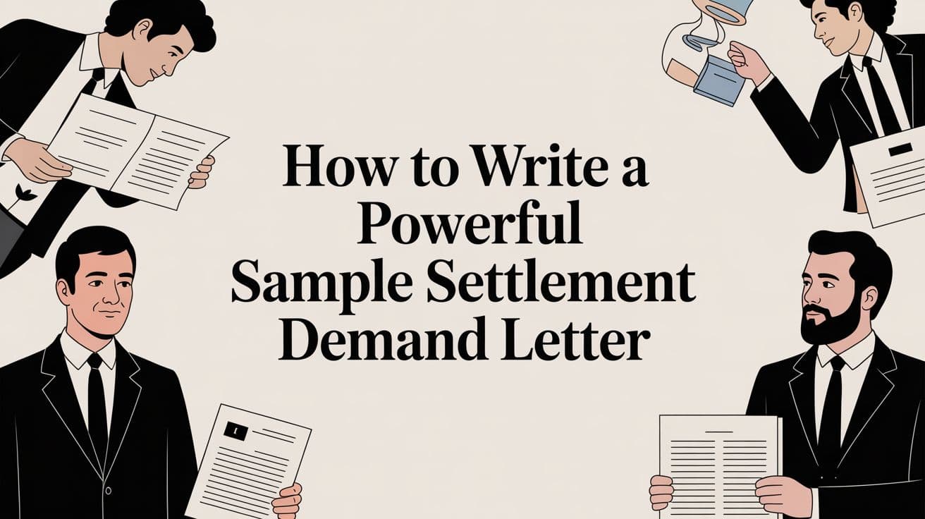 How to Write a Powerful Sample Settlement Demand Letter