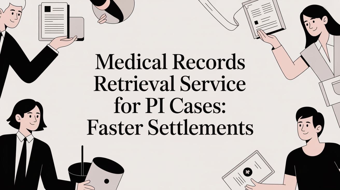 Medical records retrieval service for PI cases: faster settlements