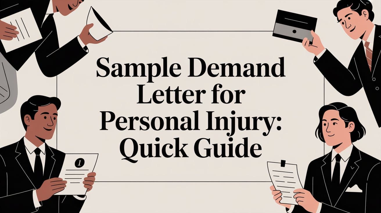 sample demand letter for personal injury: Quick guide