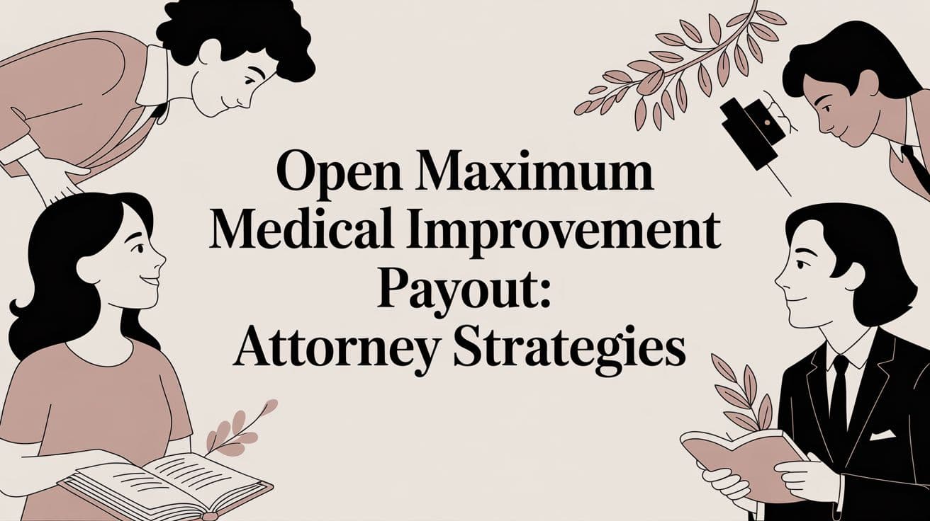 Open maximum medical improvement payout: attorney strategies