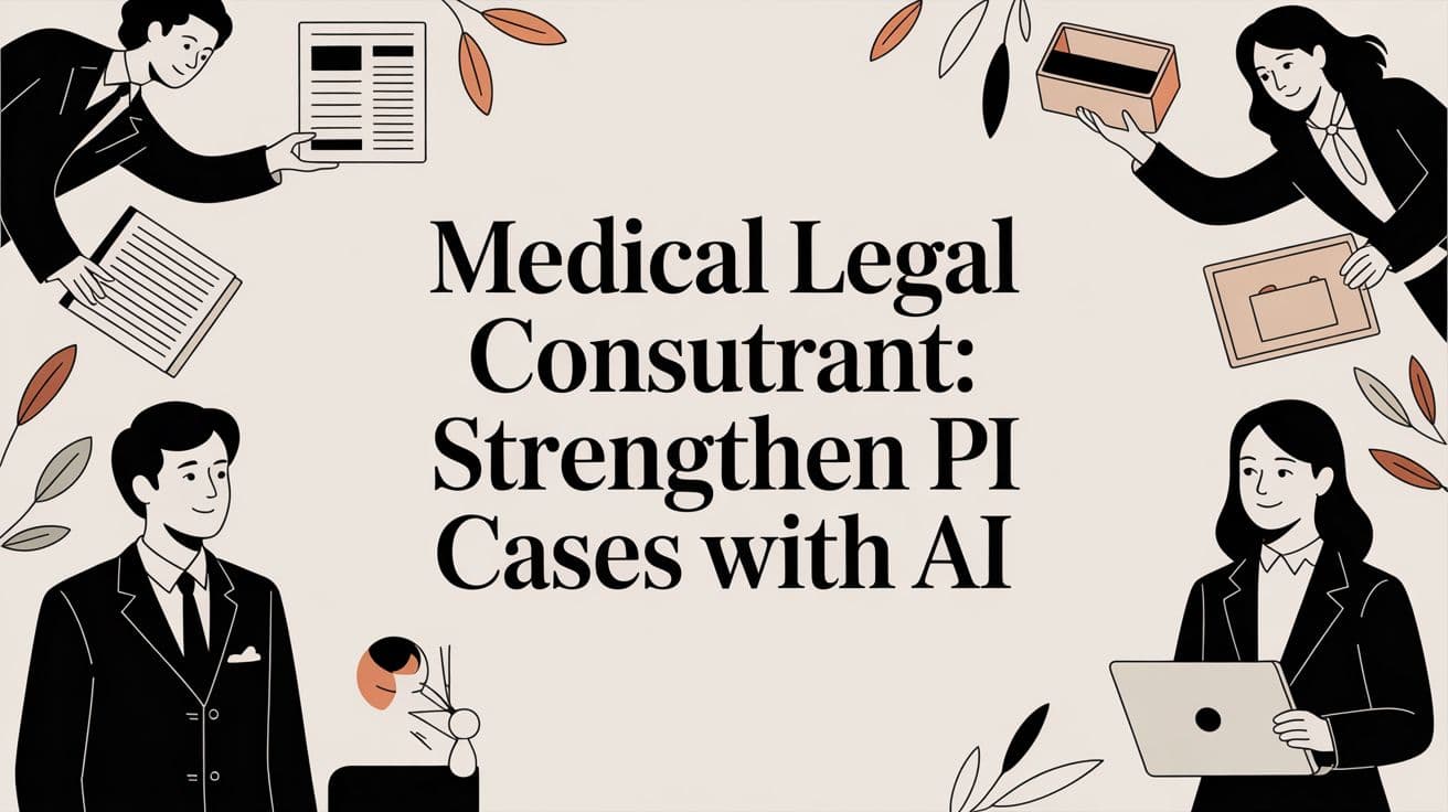 Medical Legal Consultant: Strengthen PI Cases with AI